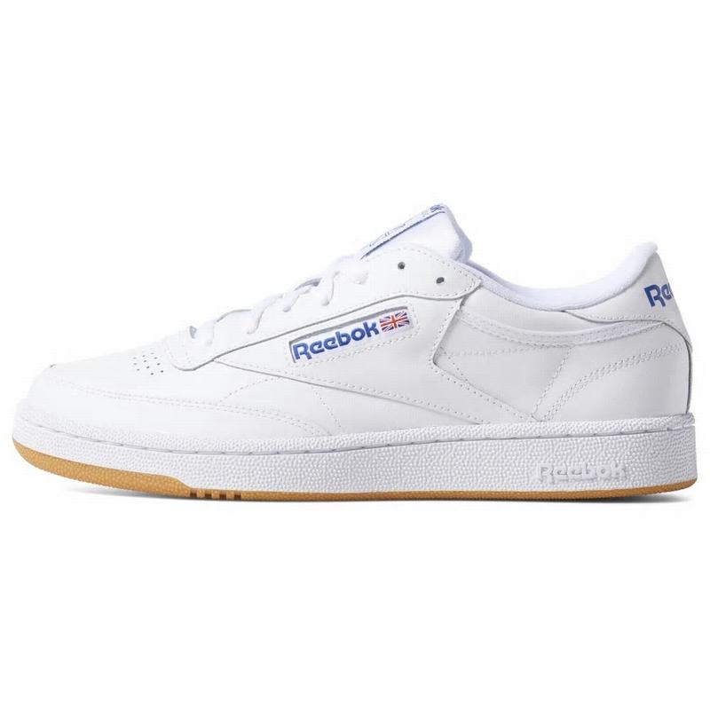 Tenisi Reebok Club C 85 Barbati Albi/Albastru Regal Romania BC9223VN
